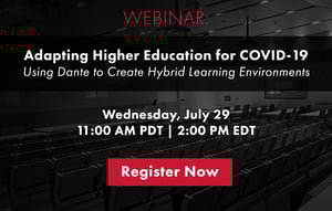 Webinar: Adapting Higher Education for COVID-19. Register now